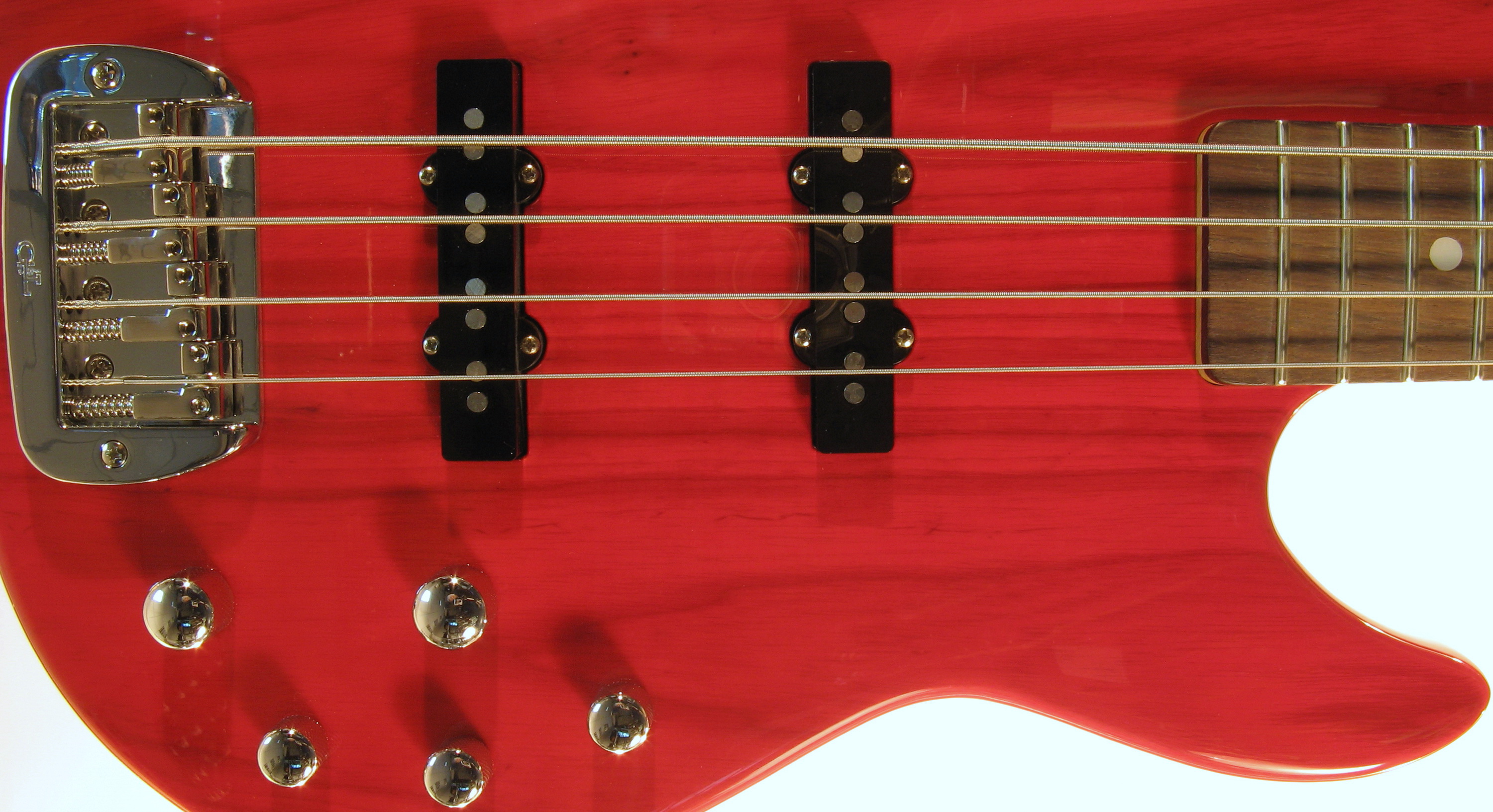 G&L MJ-4 (Clear Red, rosewood) №CLF067650. Made in USA - Чотириструнна бас-гітара 5