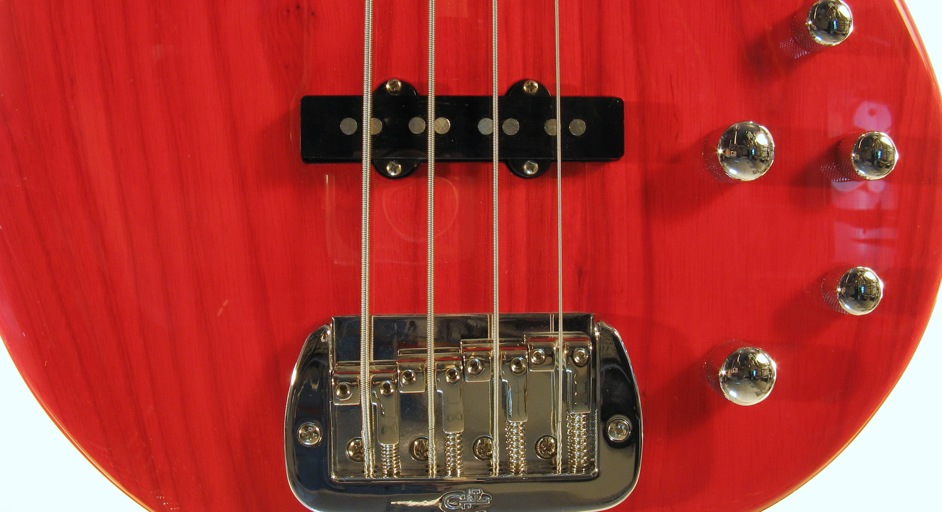 G&L MJ-4 (Clear Red, rosewood) №CLF067650. Made in USA - Чотириструнна бас-гітара 6