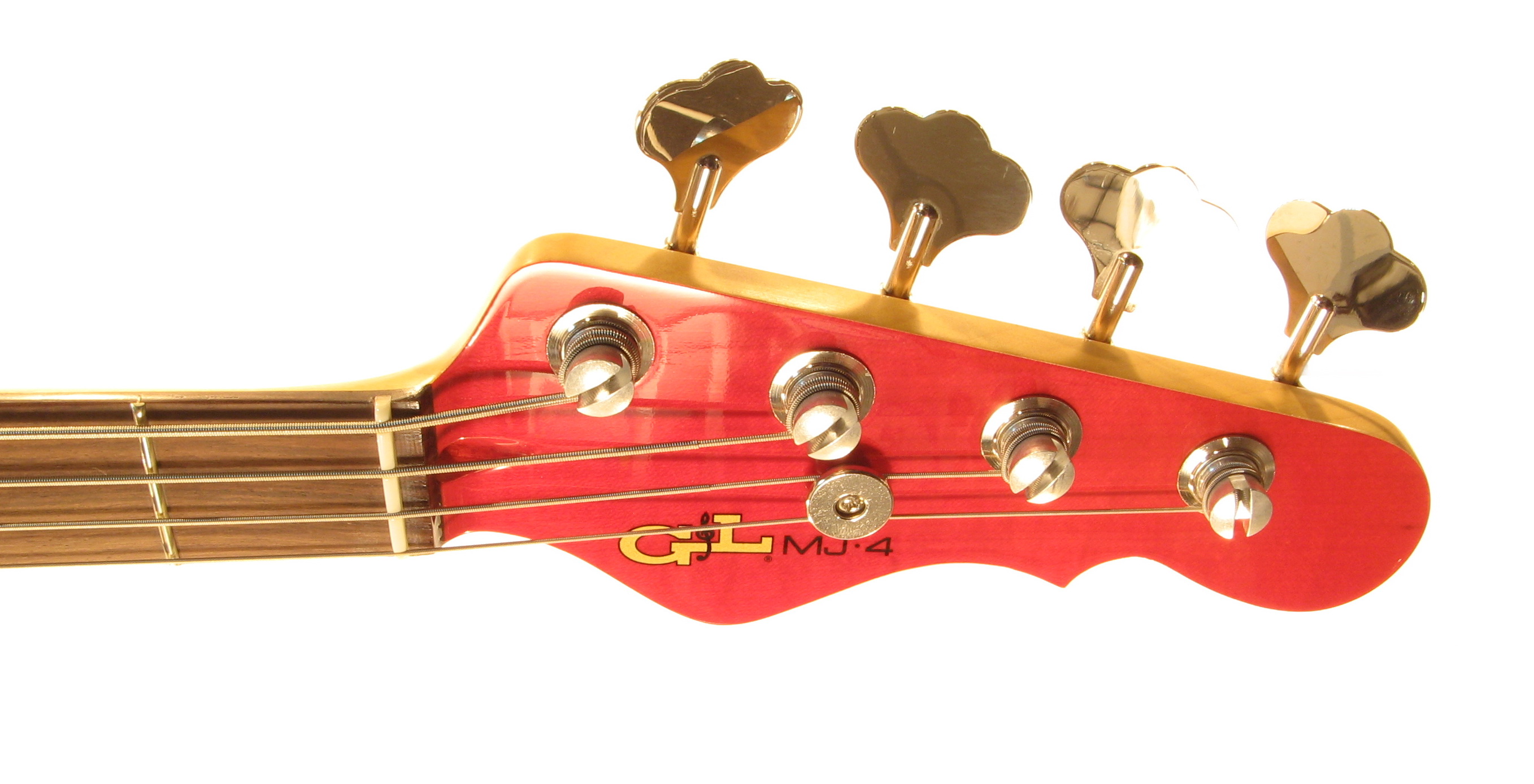 G&L MJ-4 (Clear Red, rosewood) №CLF067650. Made in USA - Чотириструнна бас-гітара 8