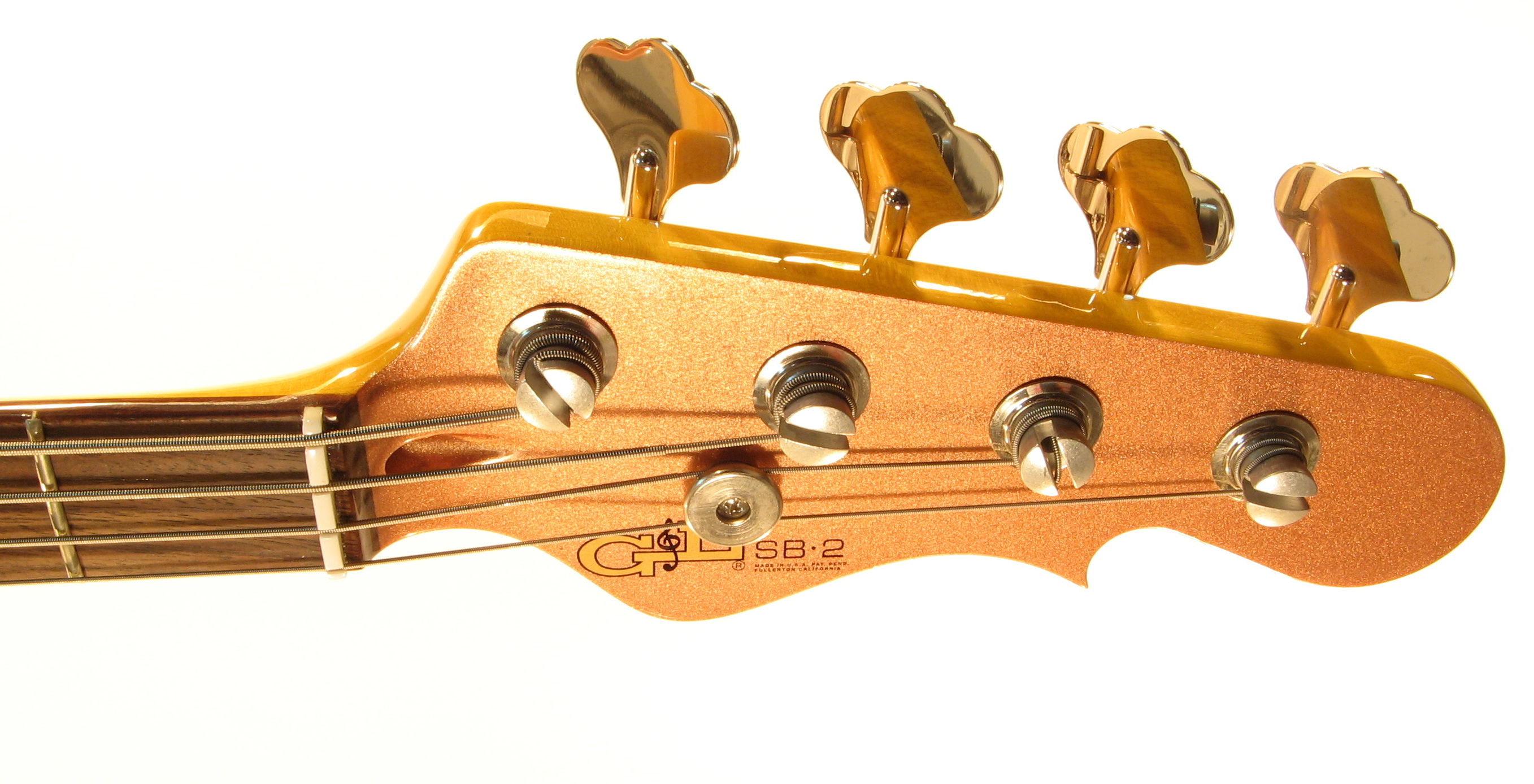 G&L SB2 FOUR STRINGS (Spanish Copper Metallic, rosewood, 3-ply Tortoise) №CLF51060. Made in USA - Бас гитара четырехструнная 7