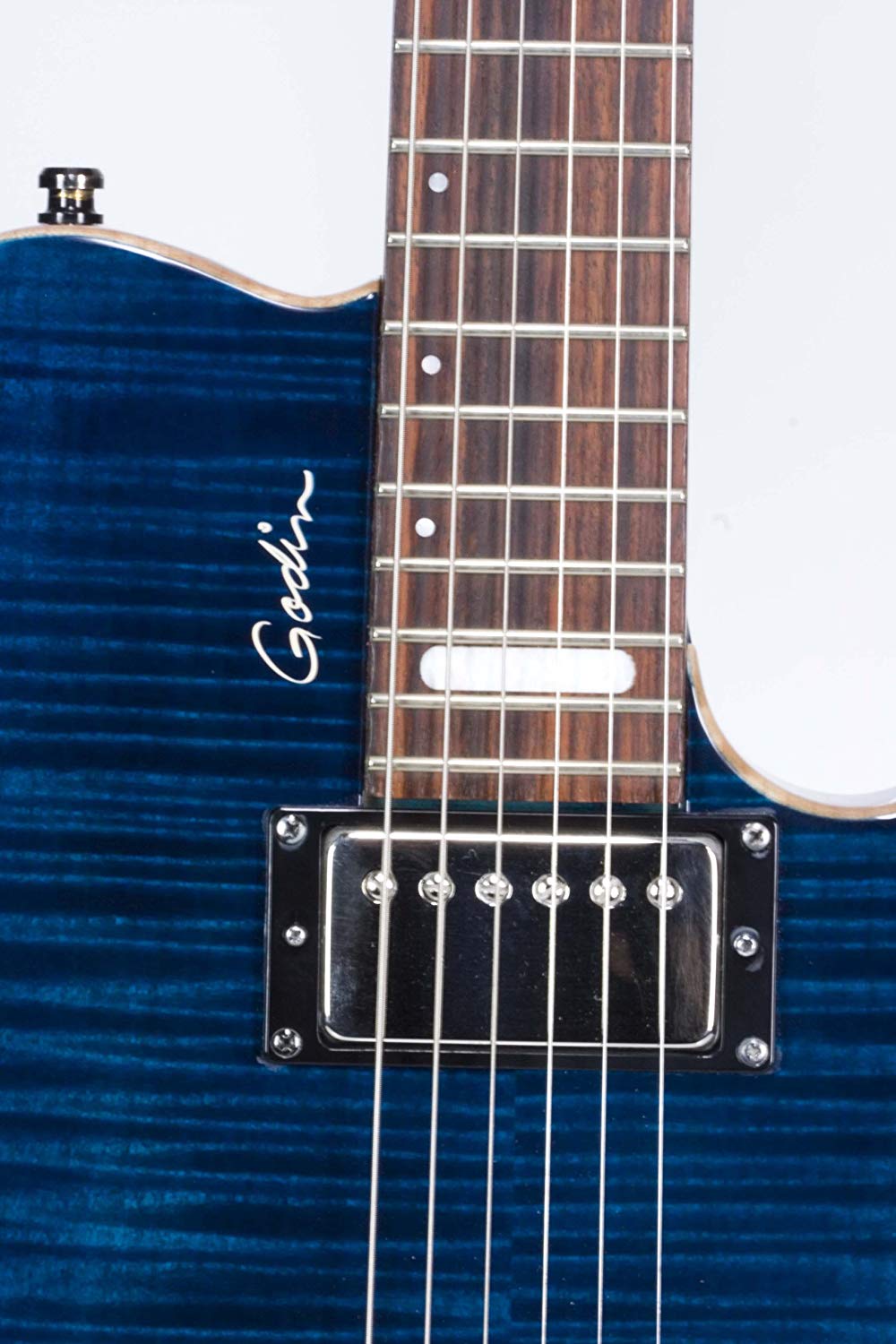 GODIN 021178 - LG SIGNATURE Trans Blue Flame AAA (Made in Canada) - Электрогитара 6