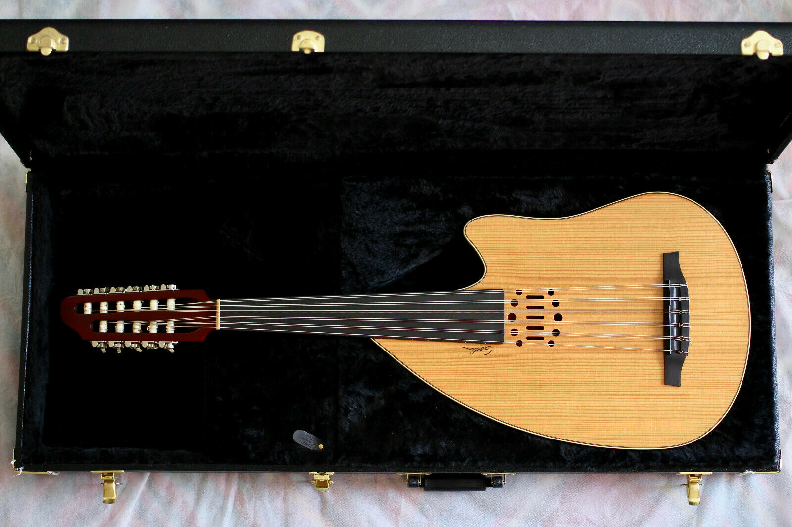GODIN 035014 - Multi Oud Ambiance Nylon Natural HG with case (Made in Canada) - Електроакустичний уд 10