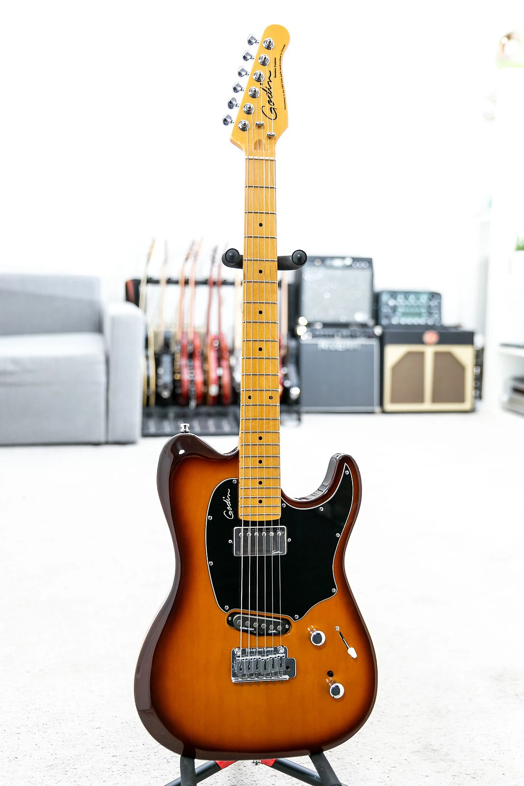 GODIN 036097 - Session Custom Lightburst HG MN (Made in Canada) - Электрогитара 3