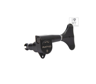 Кілки для бас-гітари GRAPH TECH PRB-4400-BO Bass Ratio 4 in line Y key Black  3