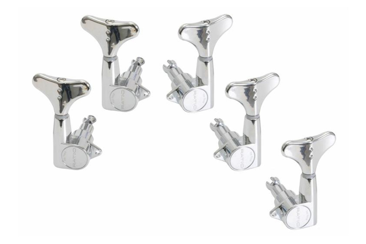 Колки для бас-гитары - GRAPH TECH PRB-5230-C0 Bass Ratio 2 + 3 Y Key Chrome  3