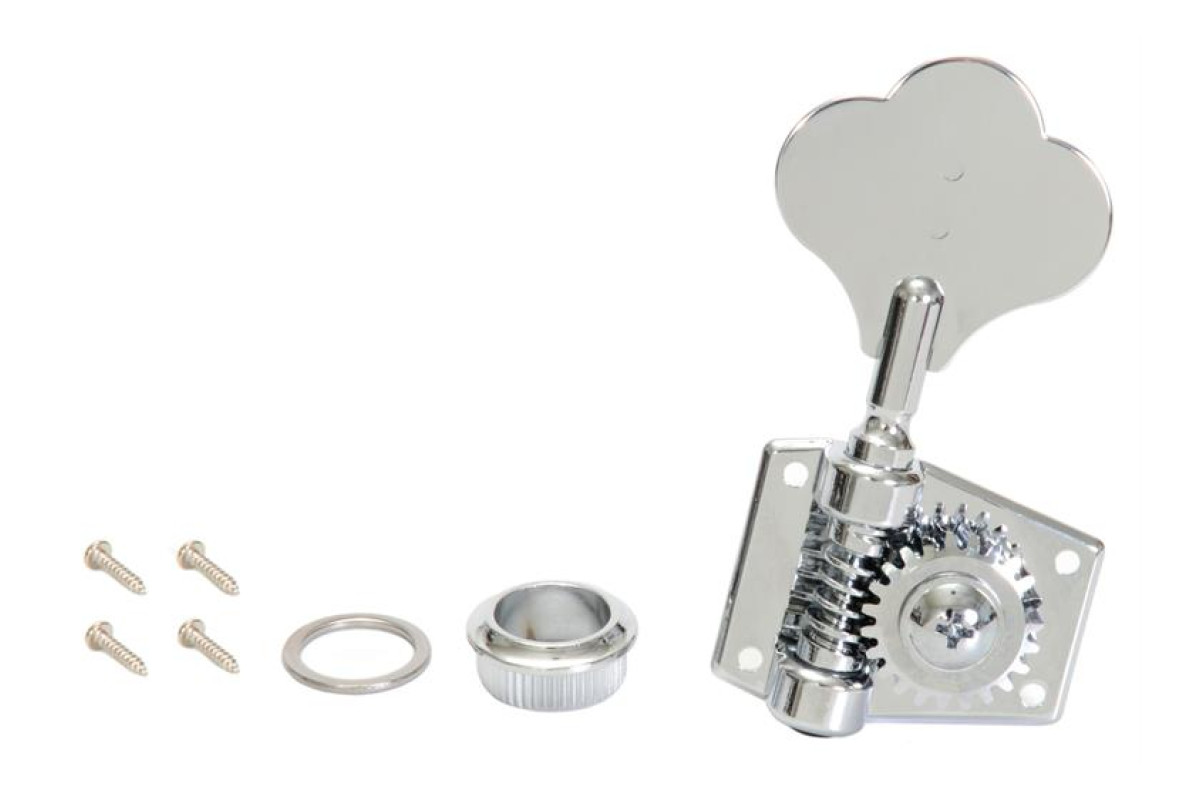 Колки для бас-гитары - GRAPH TECH PRB-5411-C0 Bass Ratio 4 + 1 Open Back Chrome  2