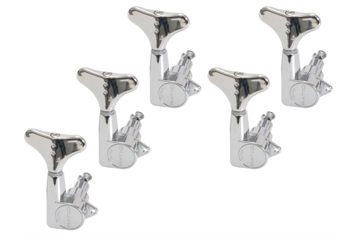 Колки для бас-гитары - GRAPH TECH PRB-5500-C0 Bass Ratio 2 + 3 Y Key Chrome  3