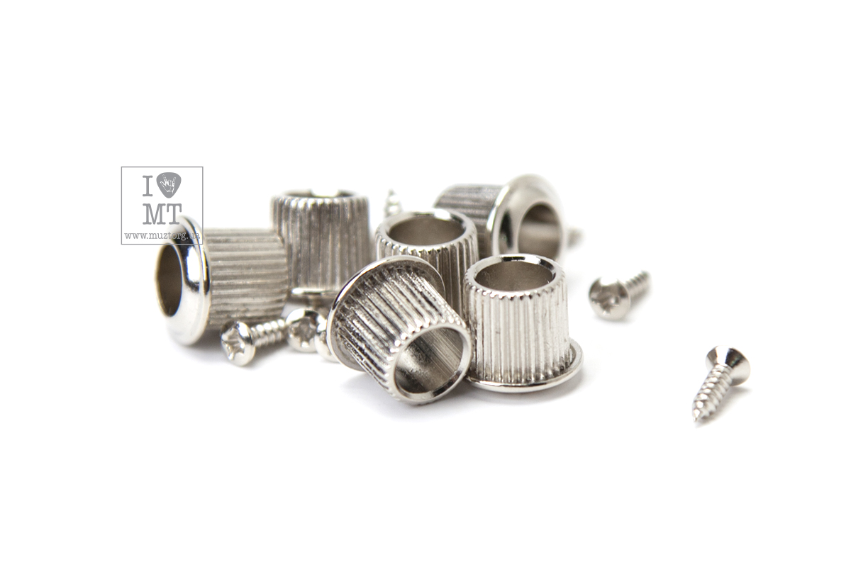 Кілки для гітари GRAPH TECH PRN-3411-N0 Acoustic 3+3 Skeleton Button Nickel  4