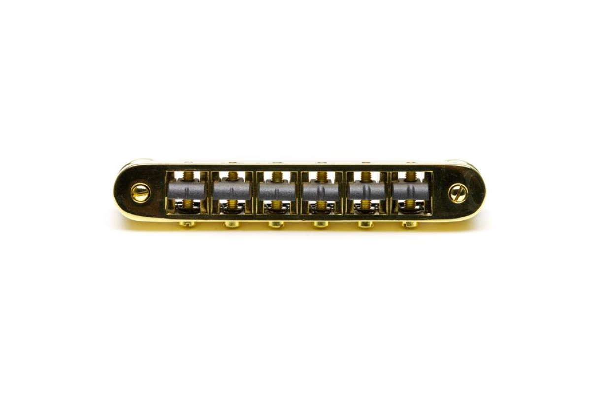GRAPH TECH PS-8843-G0 String Saver Resomax NV2 Autolock Bridge 4mm-Gold Бридж 3