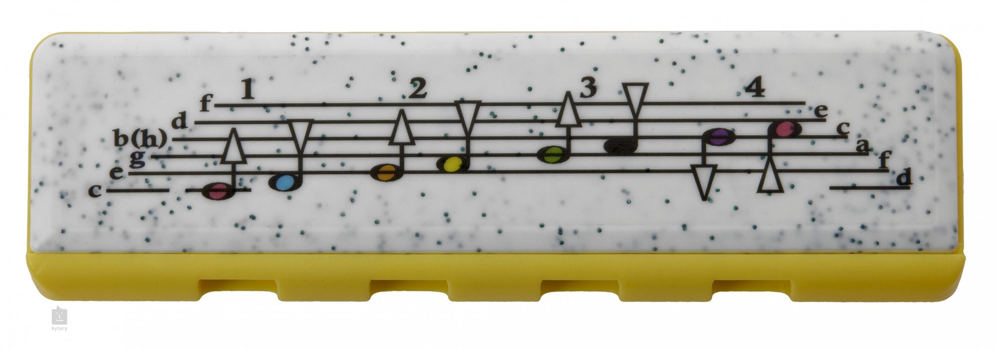 Губна гармошка Hohner M91312 Speedy Yellow/Green  2