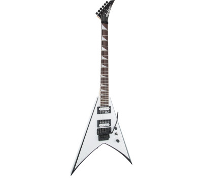 Электрогитара JACKSON JS32 AH KING V WHITE WITH BLACK BEVELS  3