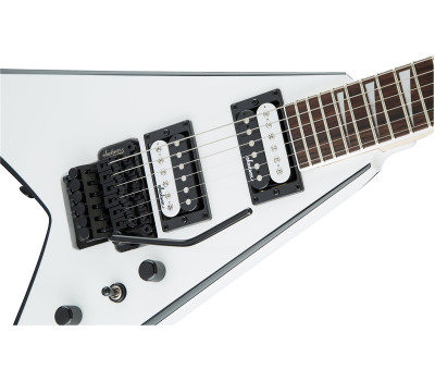 Электрогитара JACKSON JS32 AH KING V WHITE WITH BLACK BEVELS  5