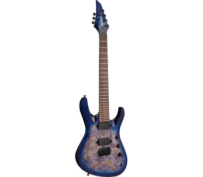Електрогітара JACKSON PRO SIGNATURE CHRIS BRODERICK SOLOIST HT7P GLOSS TRANSPARENT BLUE  3