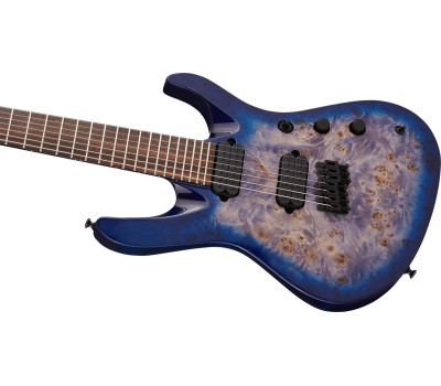 Електрогітара JACKSON PRO SIGNATURE CHRIS BRODERICK SOLOIST HT7P GLOSS TRANSPARENT BLUE  5