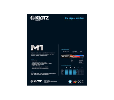 KLOTZ M1 PRIME MICROPHONE CABLE 1.5 M Кабель микрофонный 3