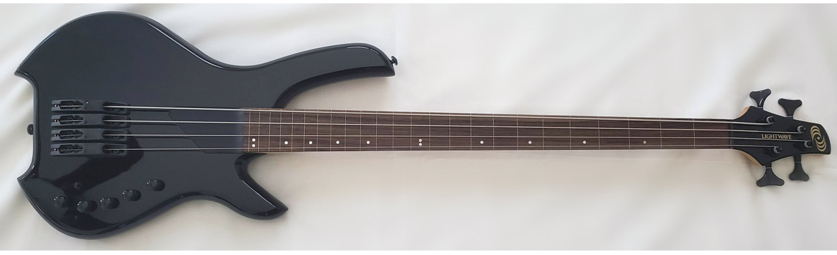 LIGHTWAVE SL- 4FL UltraBlack — чотириструнна безладова бас-гітара (оптичний звукознімач) 2