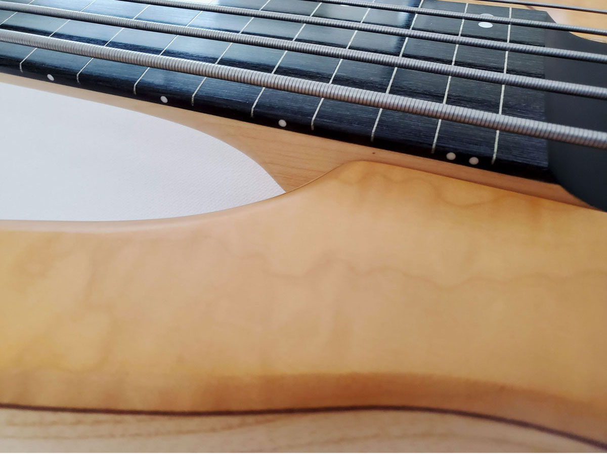 LIGHTWAVE VL- 5FL Transparent Natural - Бас гитара пятиструнная безладовая (оптический звукосниматель) 7
