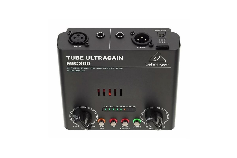 Ламповый микрофонный предусилитель Behringer MIC300 TUBE ULTRAGAIN 2 Ламповый микрофонный предусилитель Behringer MIC300 TUBE ULTRAGAIN 2