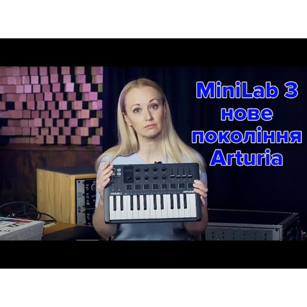MIDI-клавиатура Arturia MiniLab 3 Deep Black + Arturia Analog Lab V 4
