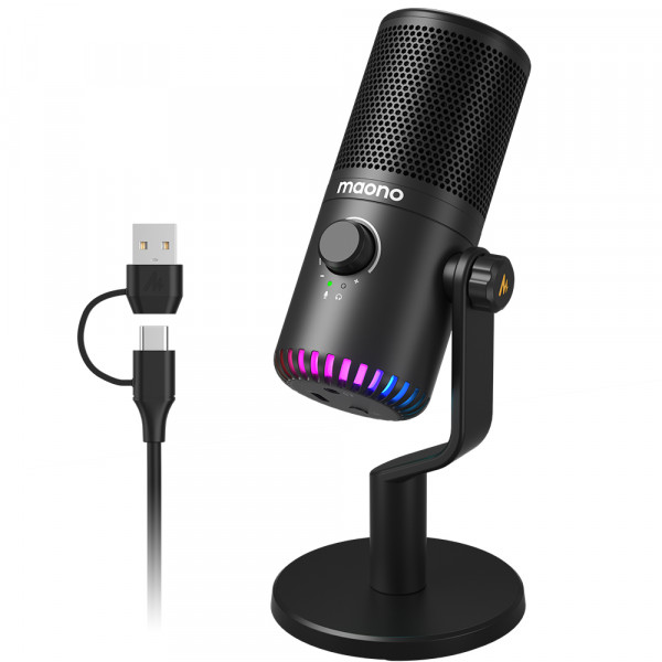 Мікрофон для геймерів Maono DM30 (Black) 2