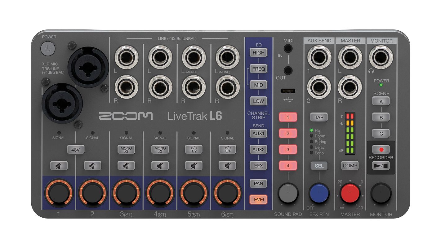 Цифровий аудіорекордер Zoom LiveTrak L-6 7