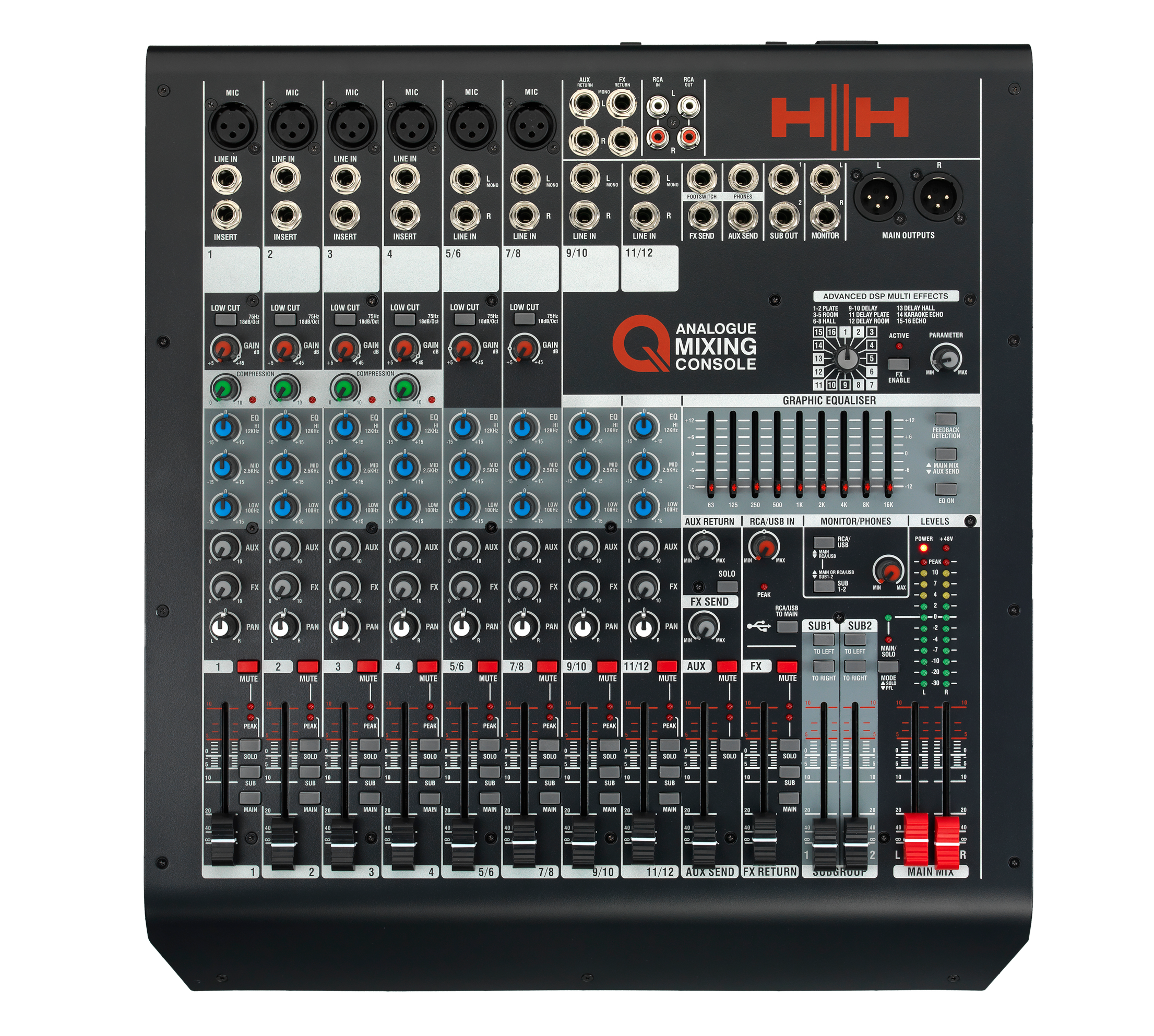 Микшерный пульт HH Electronics Q12FX 4