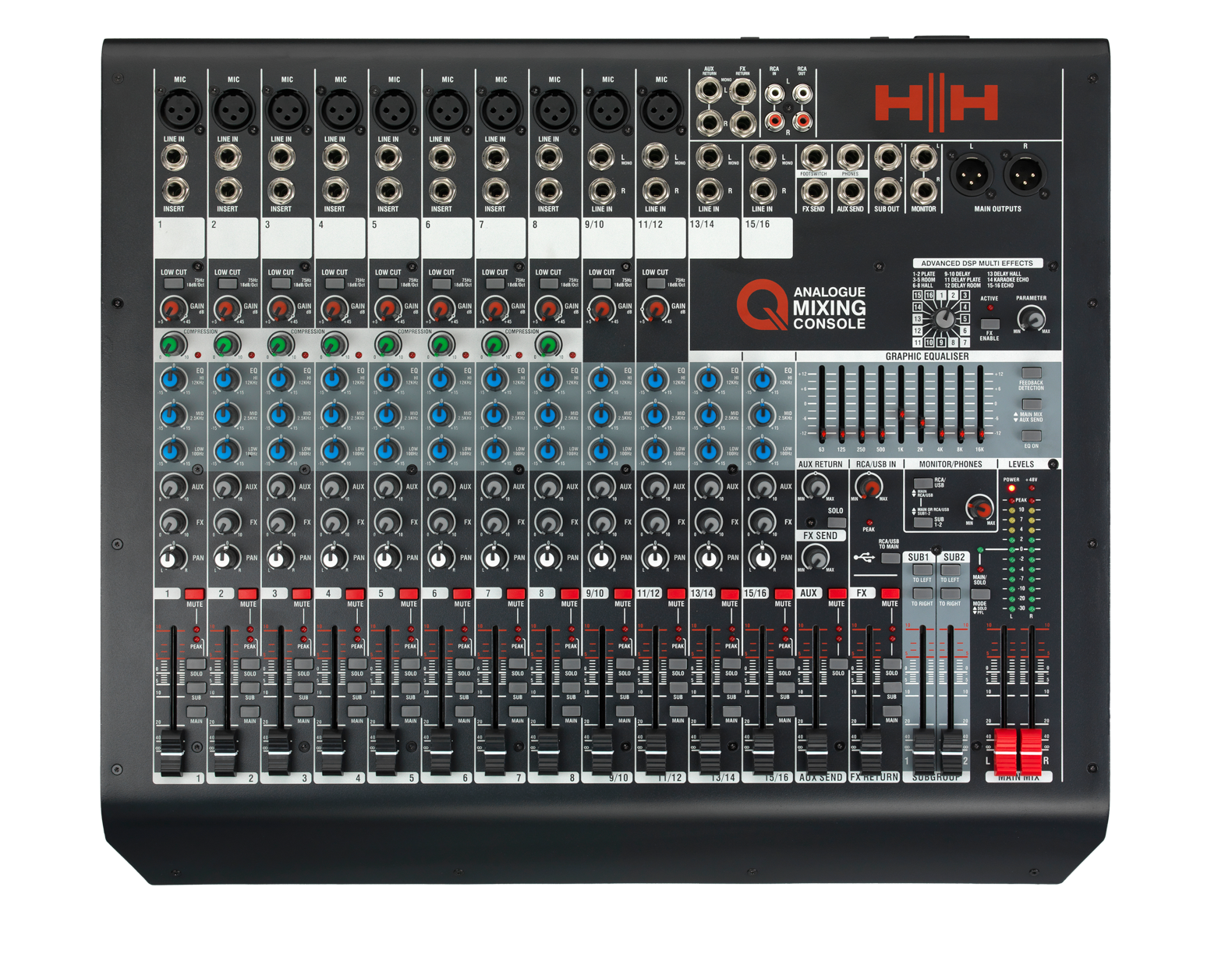 Мікшерний пульт HH Electronics Q16FX 5