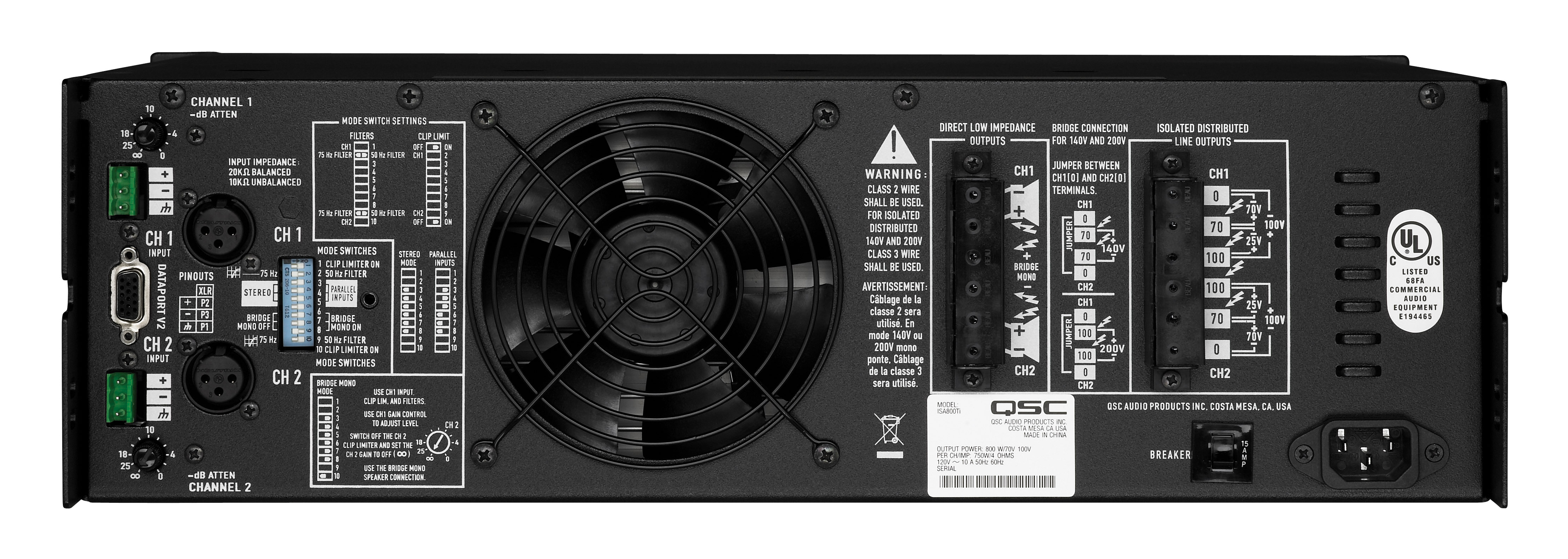 Усилитель мощности QSC ISA800Ti 2
