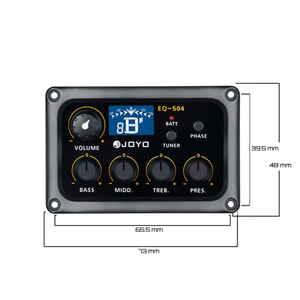 Преамп зі звукознімачем для акустичної гітари Joyo EQ-504  2