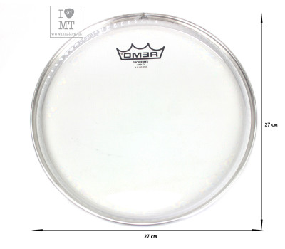 Пластик для барабана REMO EMPEROR 10" CLEAR  2