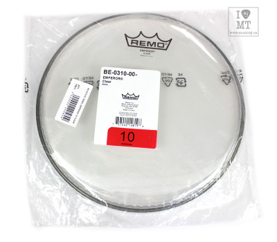 Пластик для барабана REMO EMPEROR 10" CLEAR  3