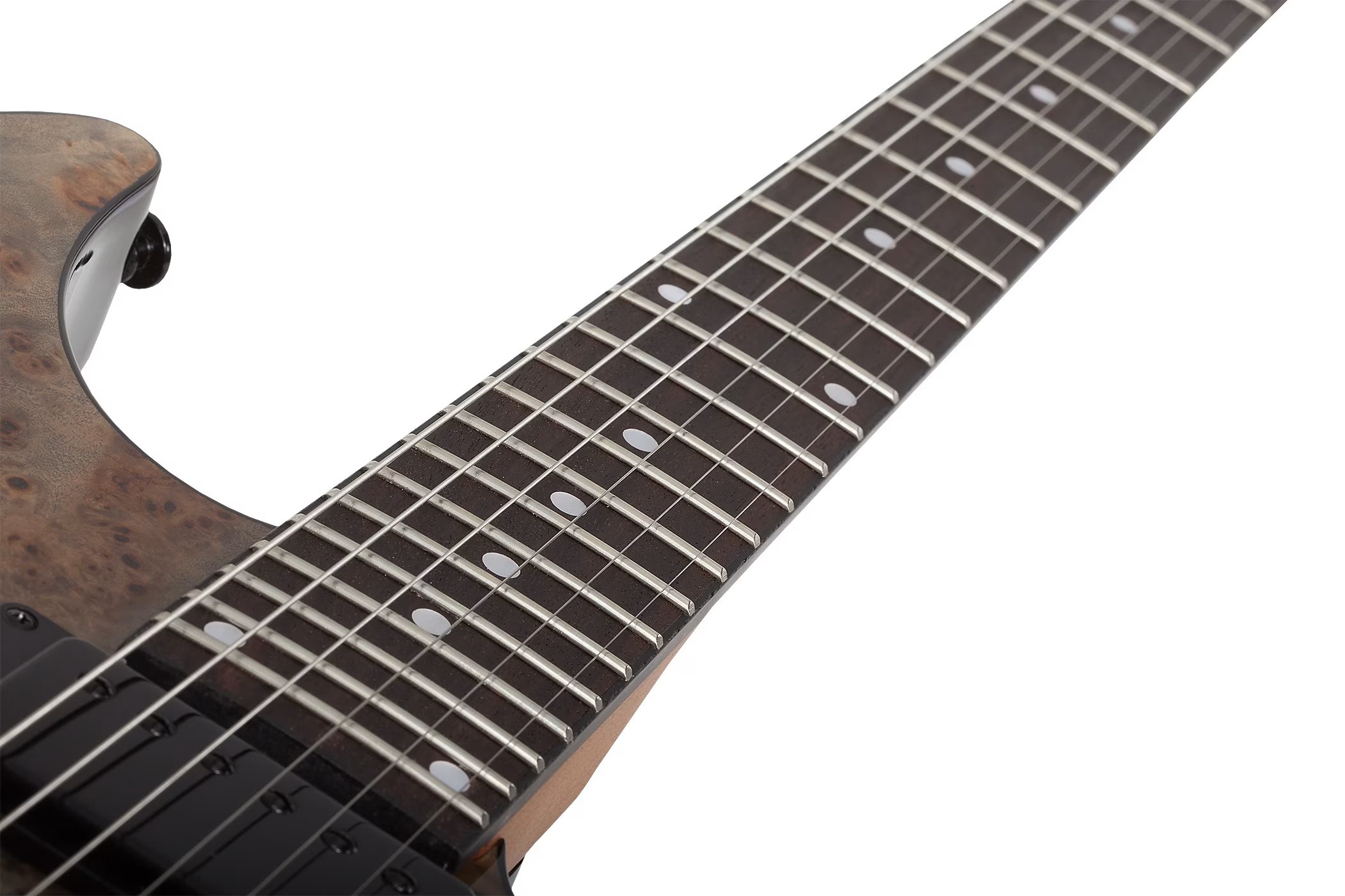 SCHECTER C-1 STANDARD Black Fade Burst Burl - Електрична гітара 11