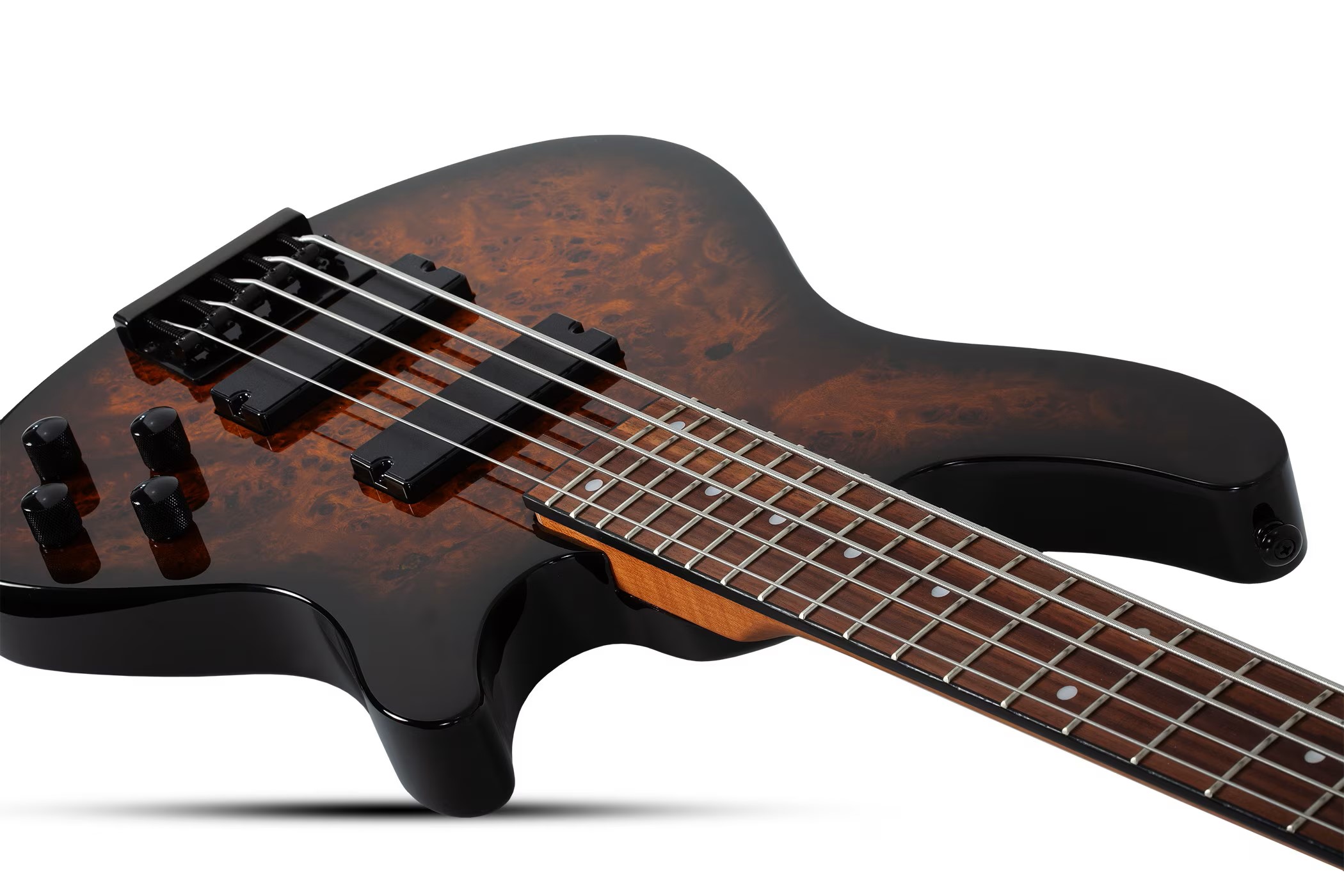 SCHECTER C-5 STANDARD Tobacco Burl - п'ятиструнна бас-гітара 9