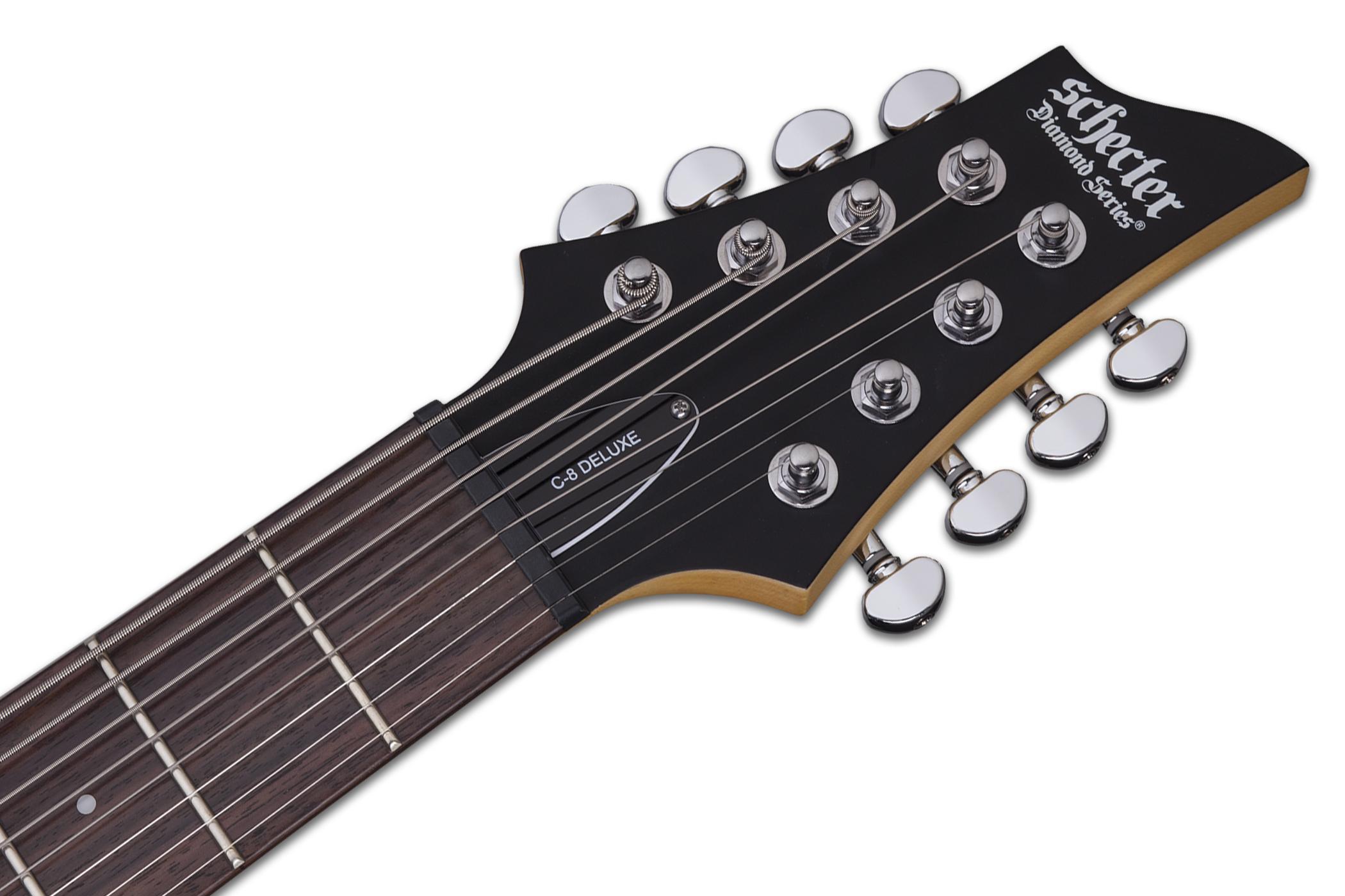 SCHECTER C-8 DELUXE SBK - Электрогитара левосторонняя восьмиструнная 8