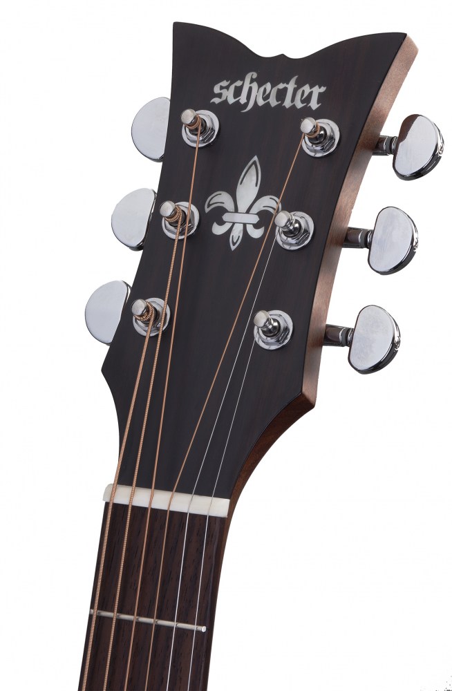 SCHECTER ORLEANS STUDIO AC SSTBLK - Акустична гітара з вирізом та підключенням 12