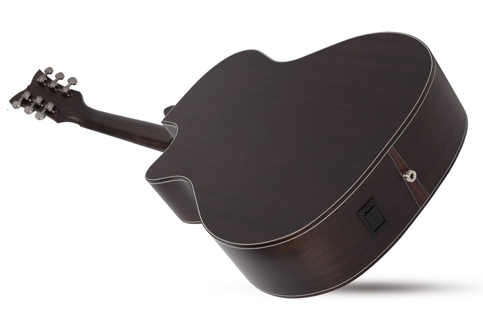 SCHECTER ORLEANS STUDIO AC SSTBLK - Акустична гітара з вирізом та підключенням 4