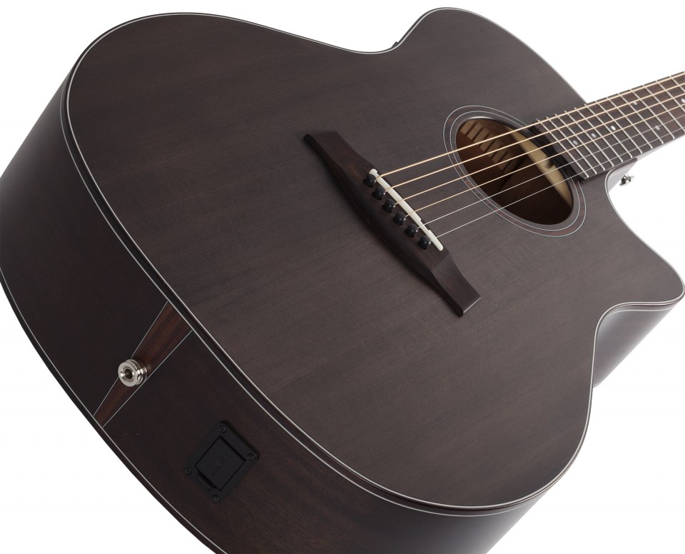 SCHECTER ORLEANS STUDIO AC SSTBLK - Акустична гітара з вирізом та підключенням 6