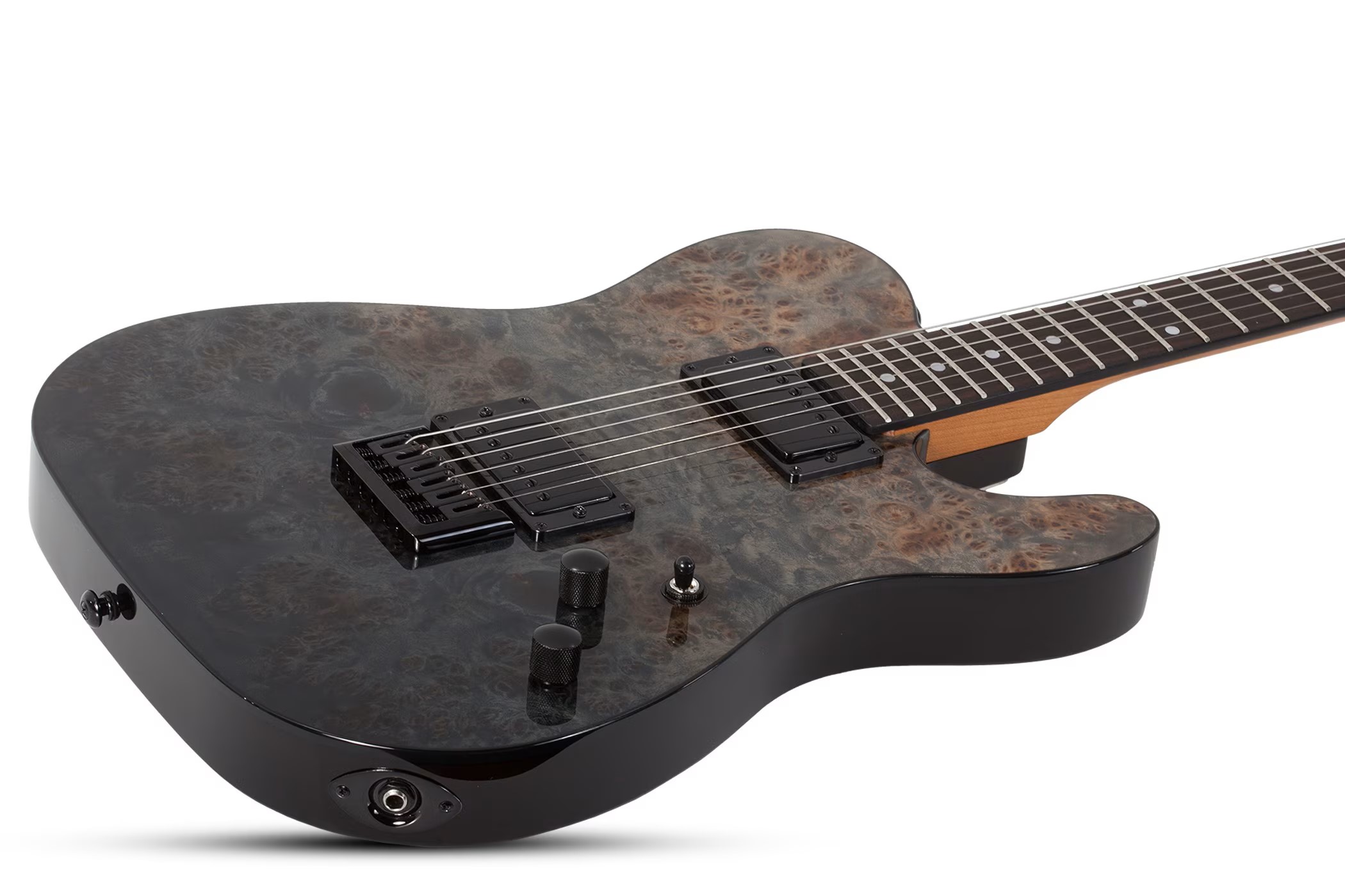 SCHECTER PT STANDARD Black Fade Burst Burl - Електрична гітара 3