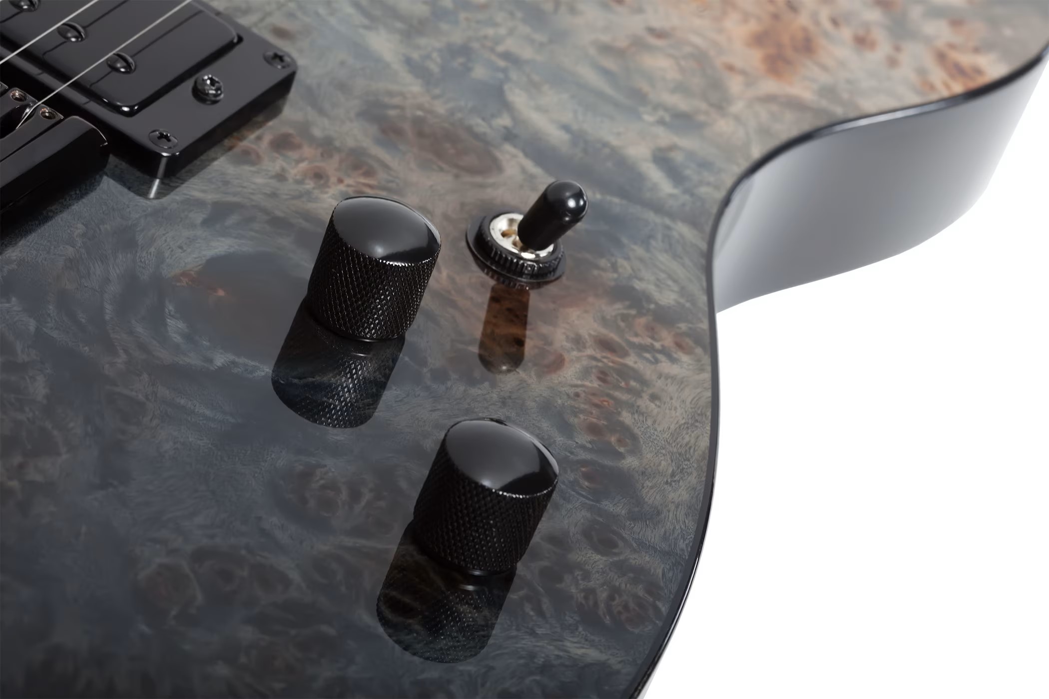 SCHECTER PT STANDARD Black Fade Burst Burl - Електрична гітара 5