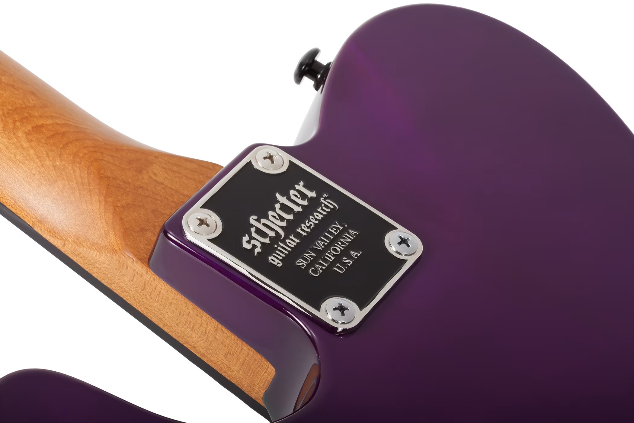 SCHECTER PT STANDARD Purple Burst Burl - Електрична гітара 11