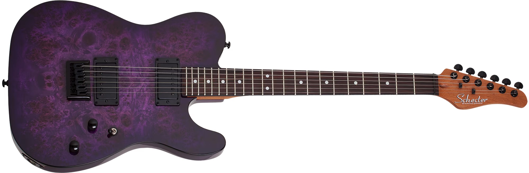SCHECTER PT STANDARD Purple Burst Burl - Електрична гітара 2