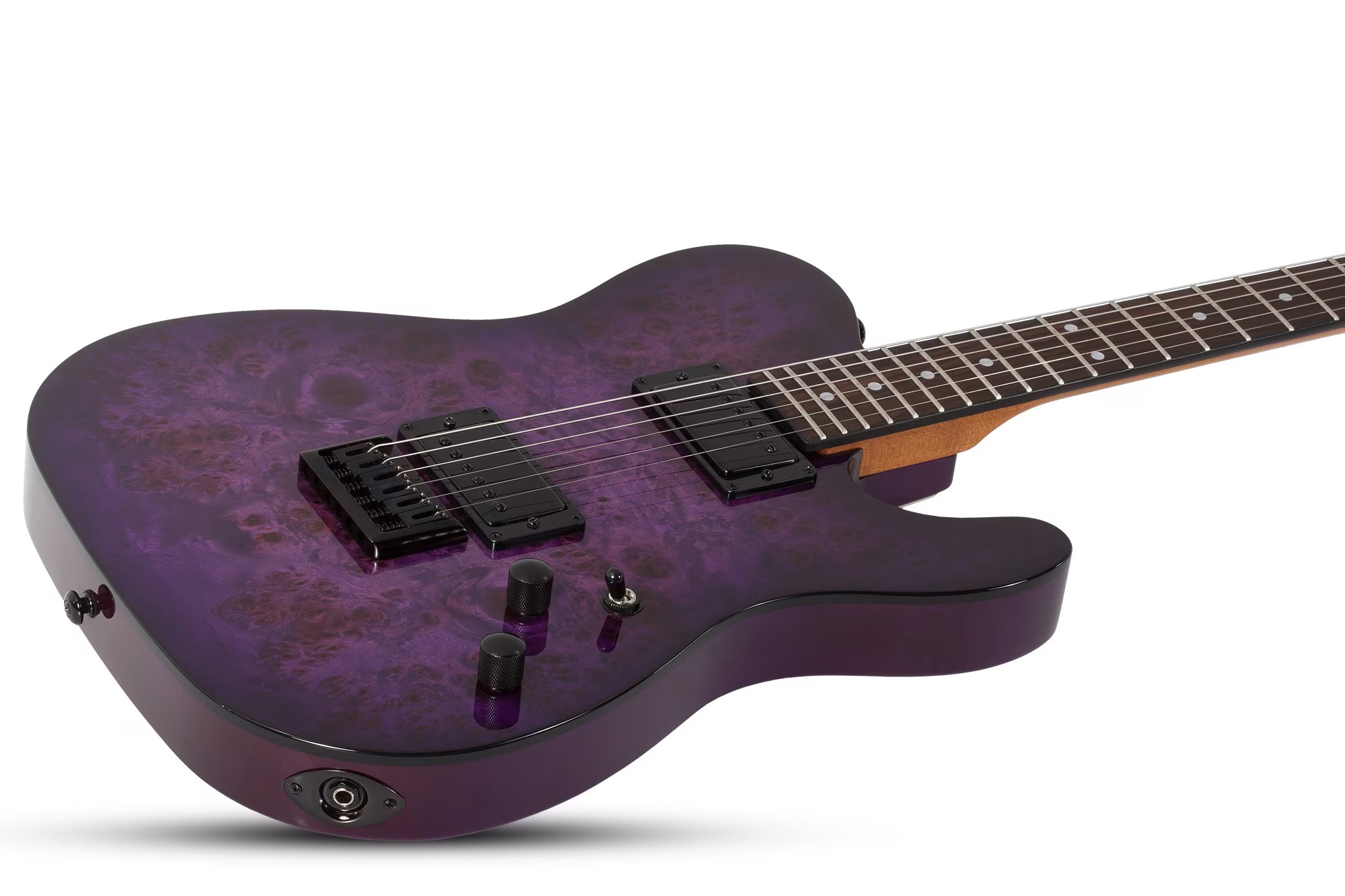 SCHECTER PT STANDARD Purple Burst Burl - Електрична гітара 3