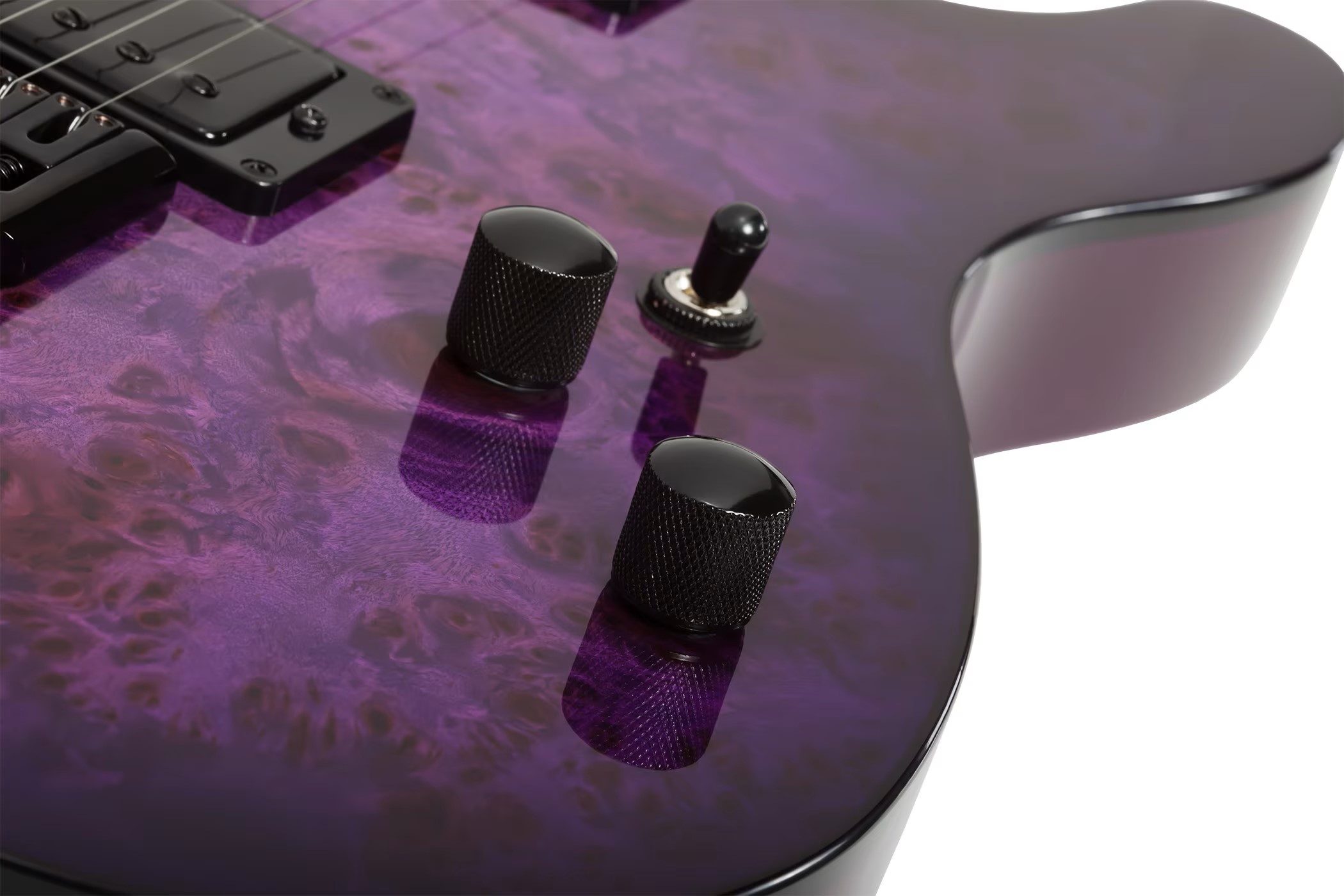 SCHECTER PT STANDARD Purple Burst Burl - Електрична гітара 4