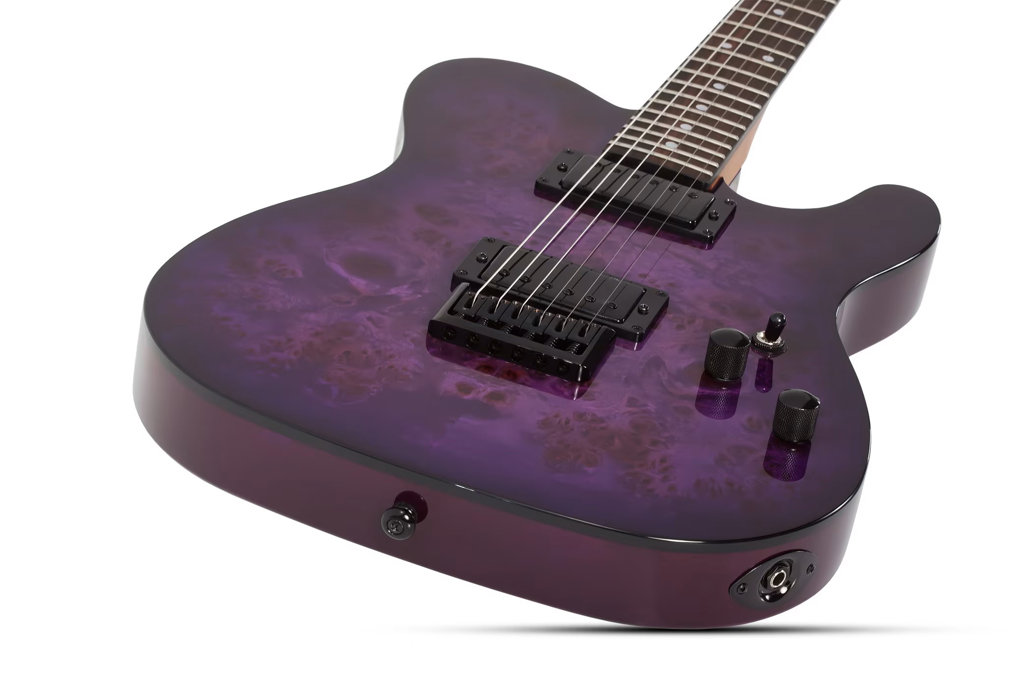 SCHECTER PT STANDARD Purple Burst Burl - Електрична гітара 5