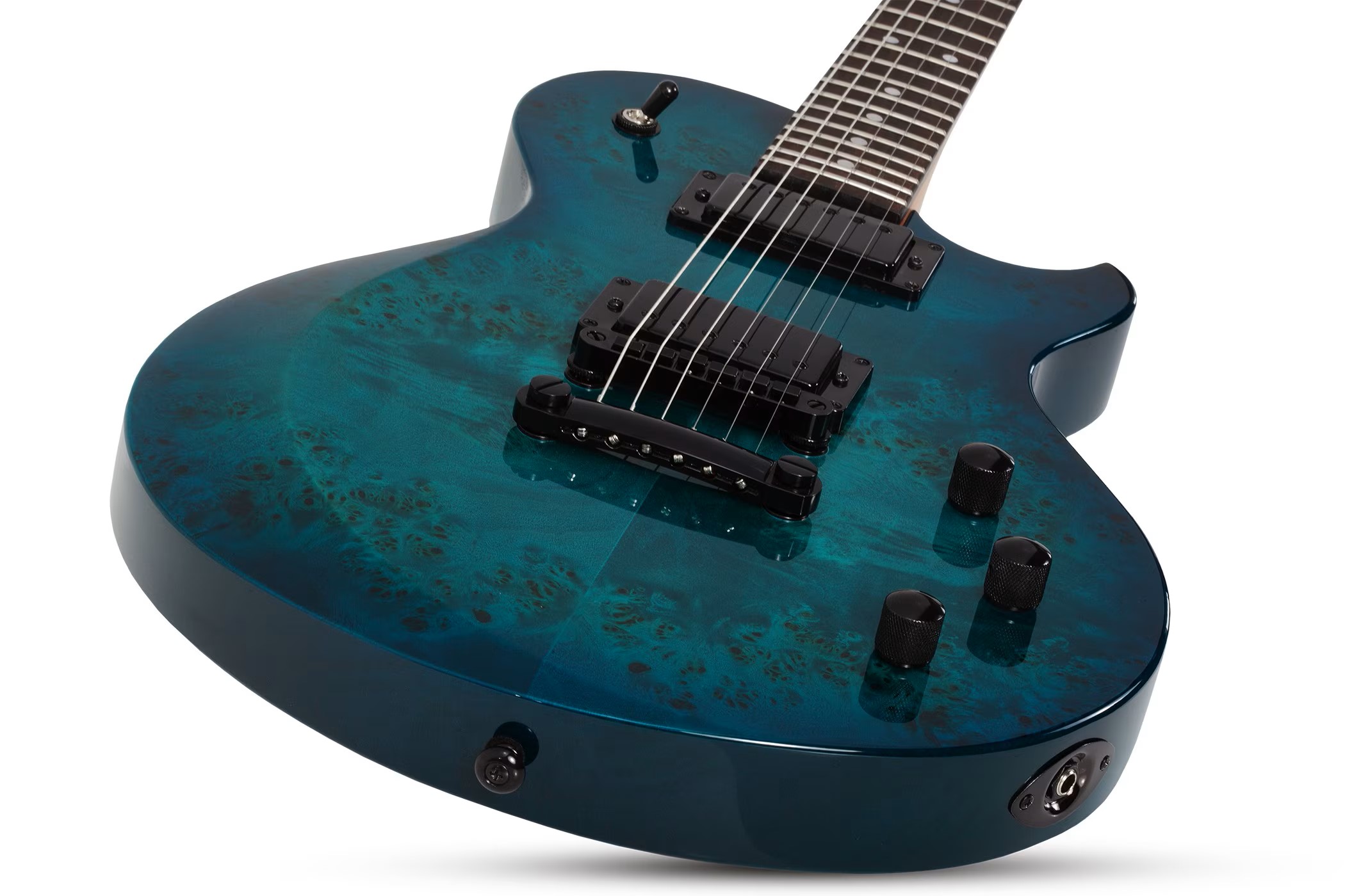 SCHECTER SOLO-II STANDARD Ocean Blue Burst Burl - Електрична гітара 6
