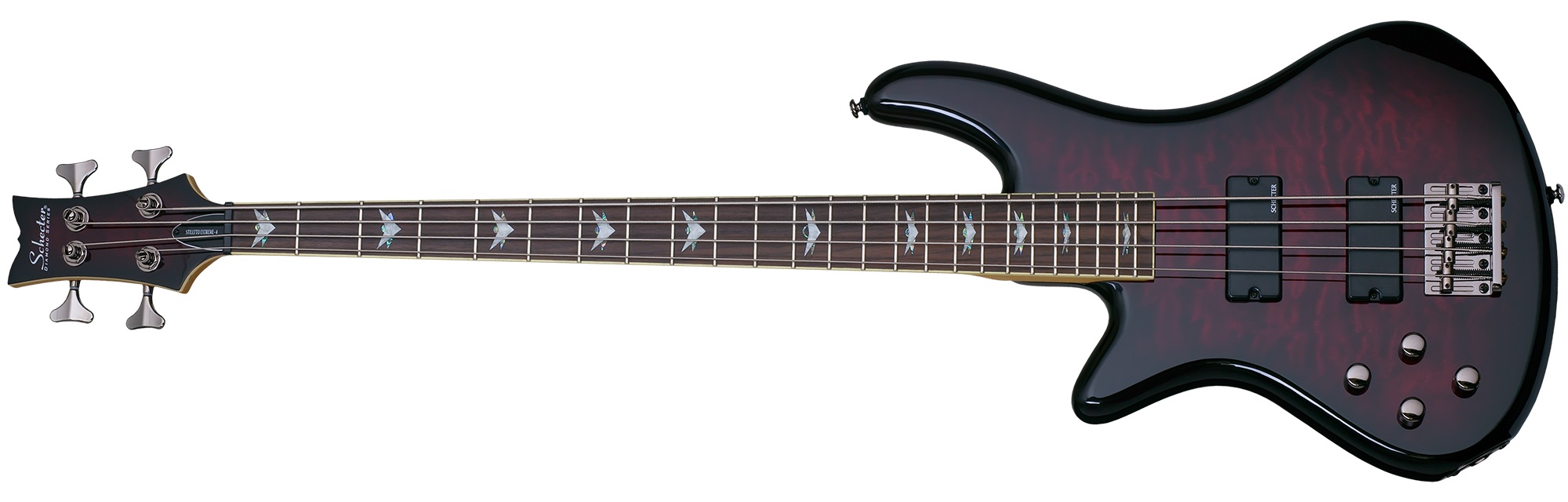 SCHECTER STILETTO EXTREME-4 BCH L/H - Бас гитара четырехструнная левосторонняя 2
