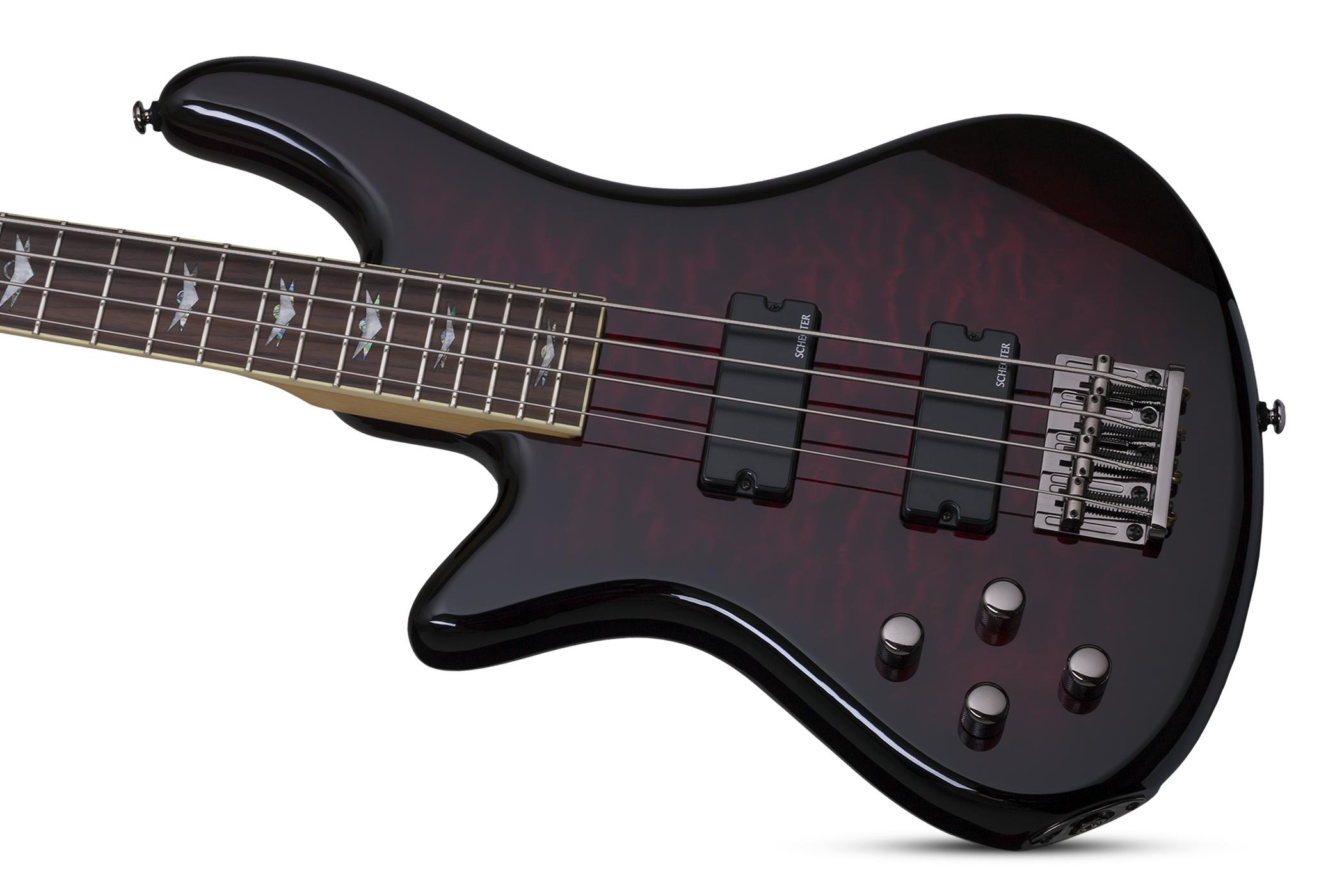 SCHECTER STILETTO EXTREME-4 BCH L/H - Бас гитара четырехструнная левосторонняя 3