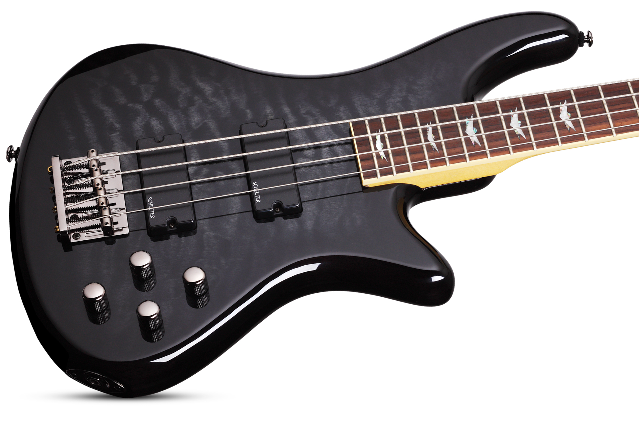 SCHECTER STILETTO EXTREME-4 STBLK - чотириструнна бас-гітара 3