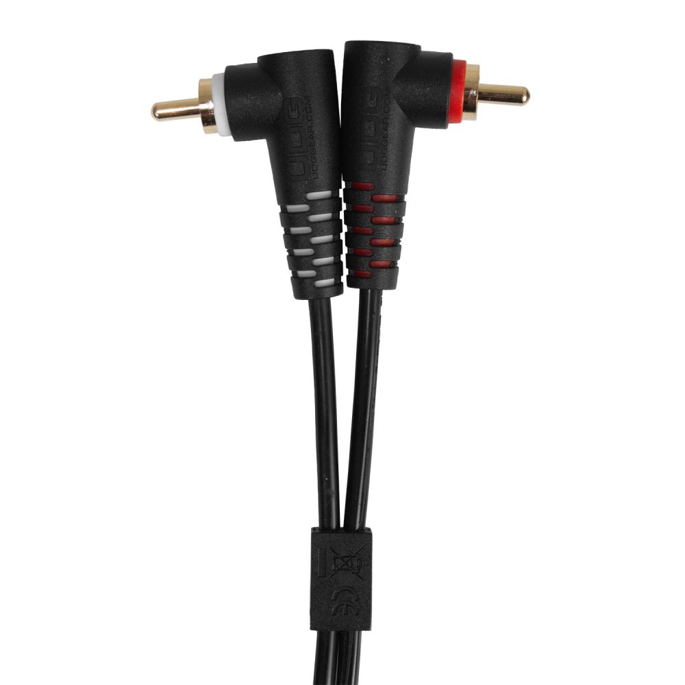 Кабель комутаційний UDG Set RCA Straight-RCA Angled Black 3m (U97005BL) 2