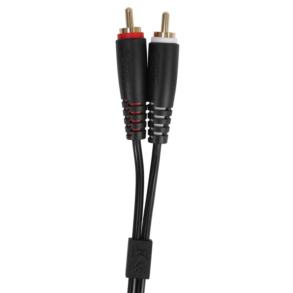 Кабель комутаційний UDG Set RCA Straight-RCA Angled Black 3m (U97005BL) 3